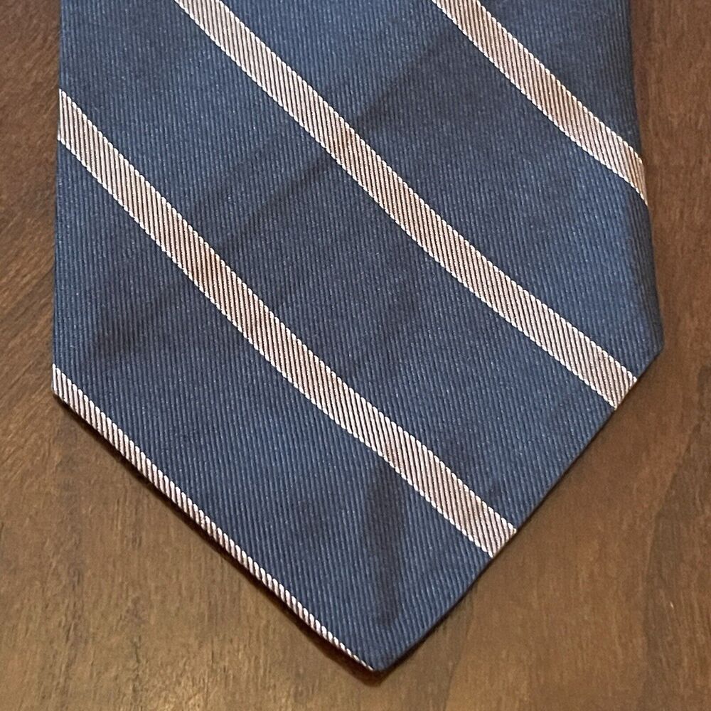 Vintage Robert Talbott Blue Pink Hand Made 100% Silk Men’s Neck Tie
